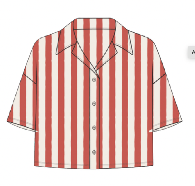 Rayas Button Up