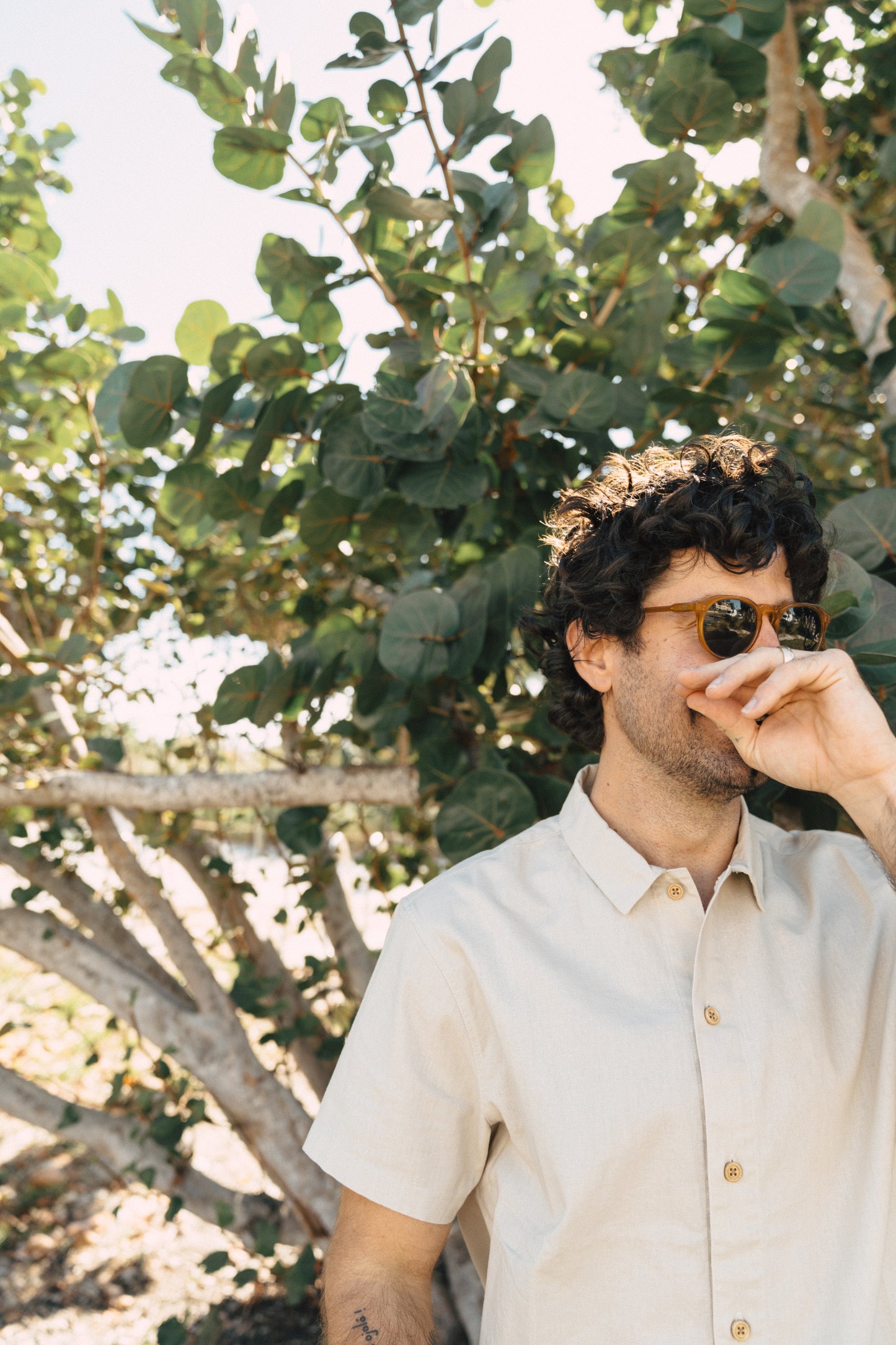 Casa Solid Button Up