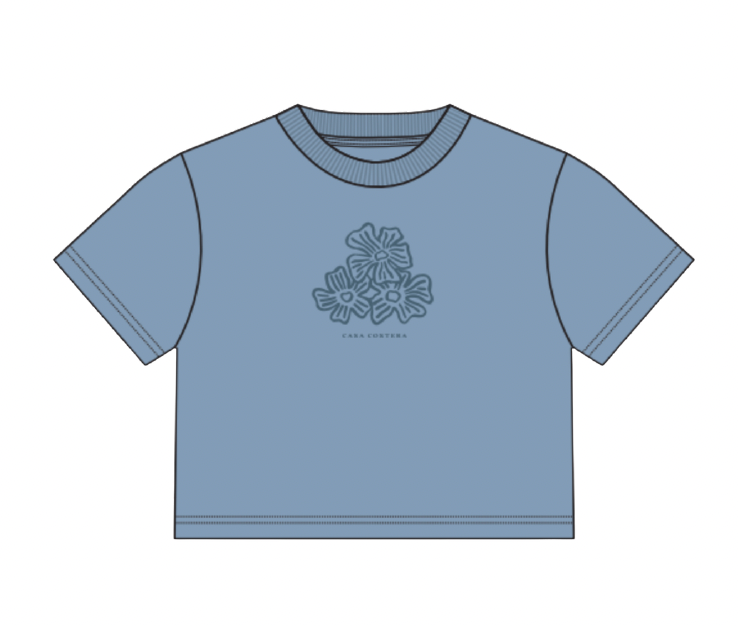 Las Flores Crop Tee