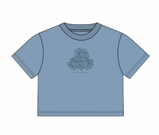 Las Flores Crop Tee